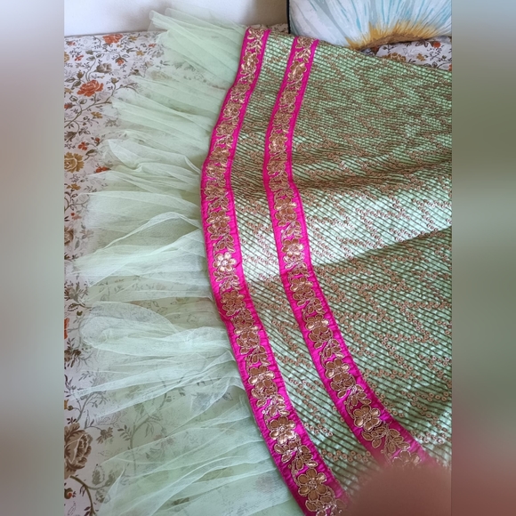 Beautiful party wear lahanga choli for 7 to 10 years girl - Picture 7 of 9